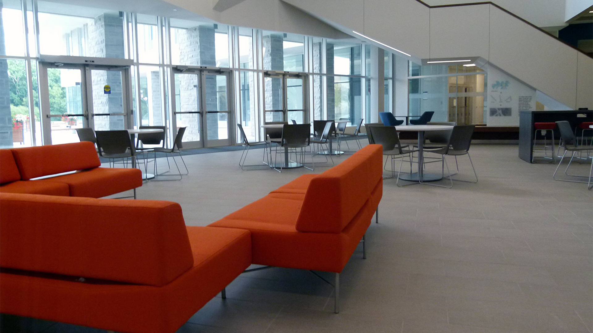 First-floor atrium space